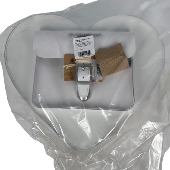 Dr Martens Heart Bag White Kiev Leather Backpack Crossbody NWT